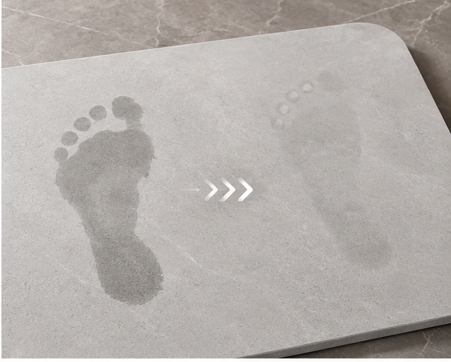 Decorating Evert Quick-Drying Diatomite Stone Bath Mat – Ultra-Absorbent Non-Slip Floor Mat