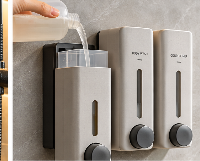 Decorating Evert Wall-Mounted Soap &amp; Shampoo Dispensers