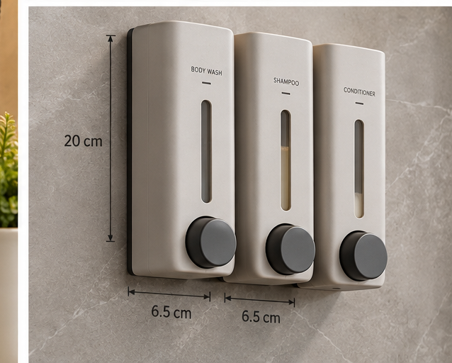 Decorating Evert Wall-Mounted Soap &amp; Shampoo Dispensers