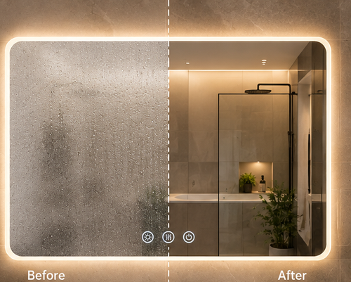 Decorating Evert Smart Backlit Anti-Fog LED Mirror